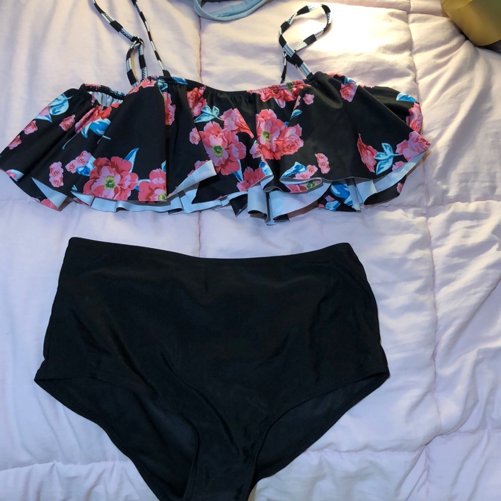Floral Romwe Swimsuit